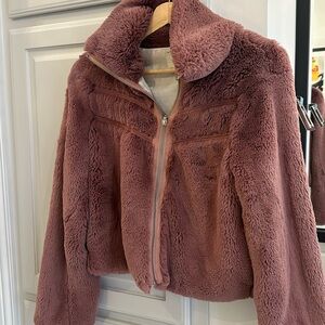 Anthropologie faux fur jacket